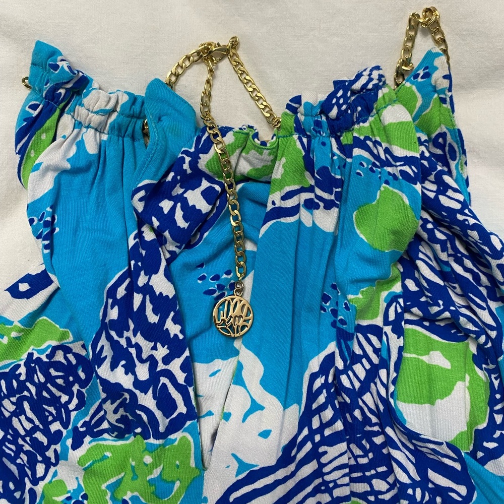Lilly Pulitzer Blue Conch Shell Maxi Dress - Picture 4 of 8